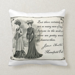 Coussin Jane Austen : Jolies femmes