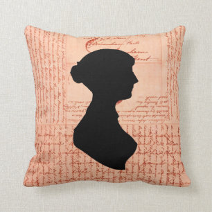 Coussin Jane Austen, m'appellent Letter de Madame Jane