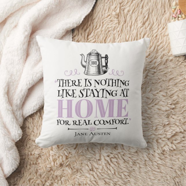 Coussin Jane Austen - Séjour à la maison - Café Pot (Couverture)