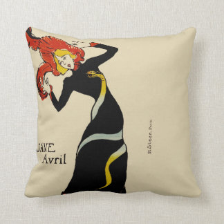 Coussin Jane avril LAUTREC REDUX Edition