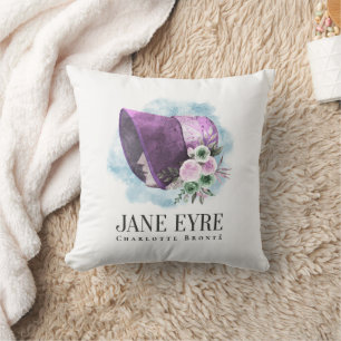 Coussin Jane Eyre Bonnet Violet Bonnet et Fleurs