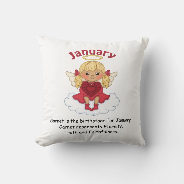 Coussin Janvier Ange Blonde (Recto)