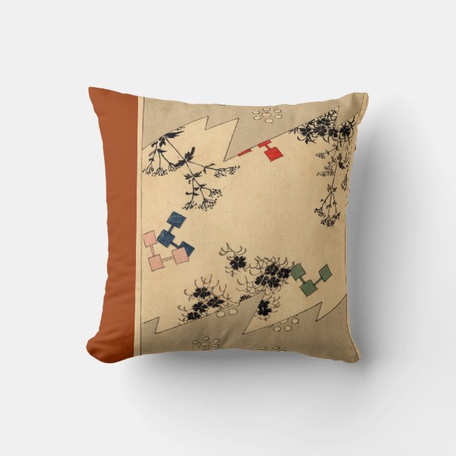 Coussin Japan - Old kimono design - (Recto)