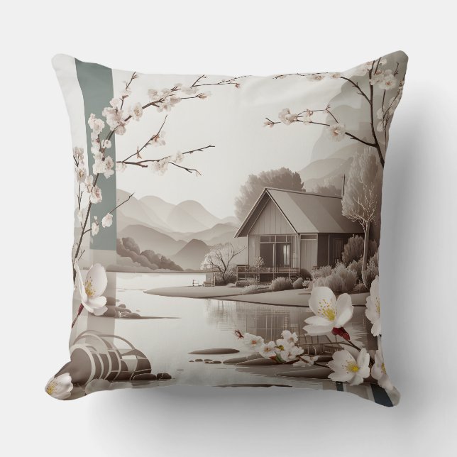 COUSSIN JAPANDI ART THROW PILLOW (Recto)