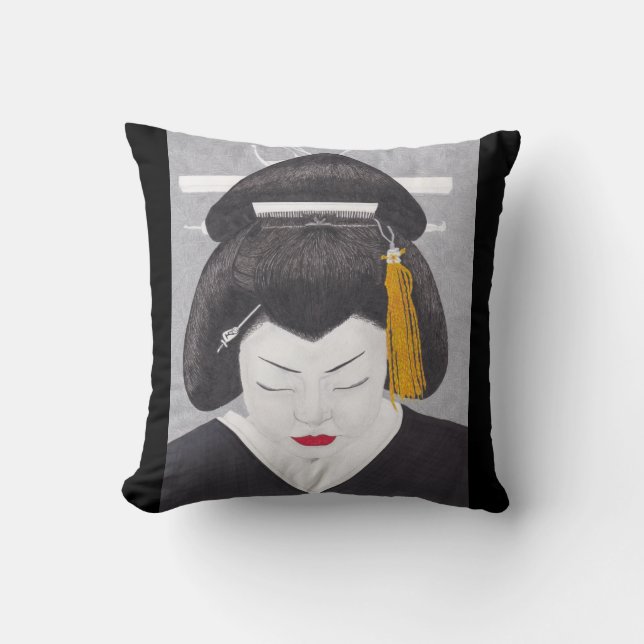 Coussin Japanese Woman Cushion (Recto)