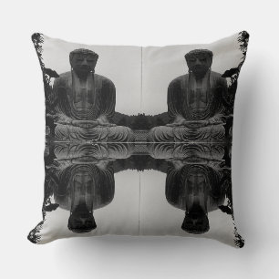 Coussin Japon vintage Kamakura Grand Bouddha Puzzle