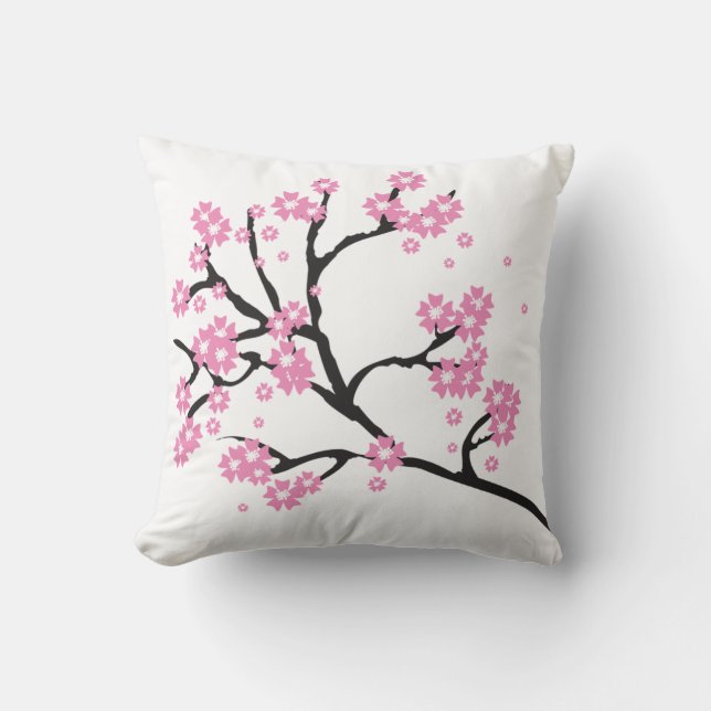 Coussin japonais de fleurs de cerisier (Recto)