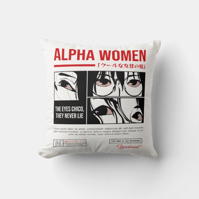 Coussin Japonaise Anime Alpha (Recto)