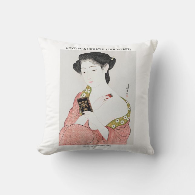 Coussin Japonaise application de poudre - Goyō Hashiguchi (Recto)