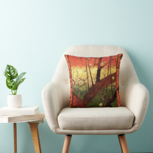 Coussin Japonisme : Prunier en fleurs de Vincent van Gogh