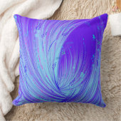 Coussin Jardin Abstrait bleu pourpre enchanté (Couverture)