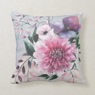 Coussin Jardin aux couleurs Cool de Dahlia
