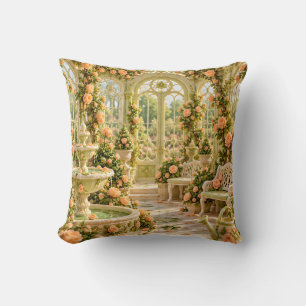 Coussin Jardin botanique de la fontaine de la Rose d'or