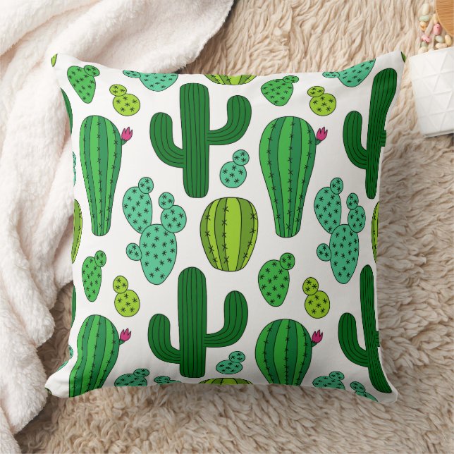 Coussin Jardin Cactus 20x20 Jeu d'oreiller (Couverture)