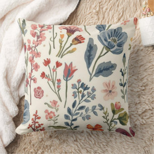 Coussin Jardin coloré Fleurs sauvages Fleurs de printemps
