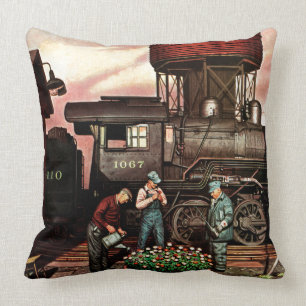 Coussin Jardin d'agrément de yard de train par Stevan