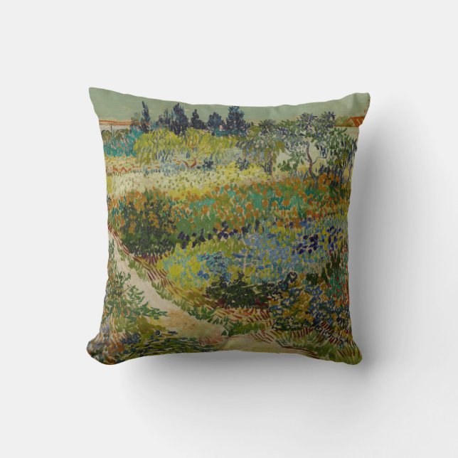 Coussin Jardin d'Arles - Vincent Van Gogh (Recto)