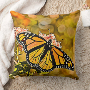 Coussin Jardin d'art du papillon monarque