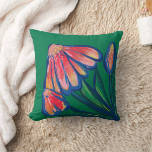 Coussin Jardin d'Art Fleur Fleur Faisal Peace Daisy
