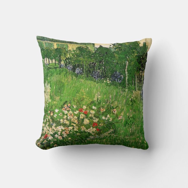 Coussin Jardin de Daubigny par Vincent van Gogh (Recto)