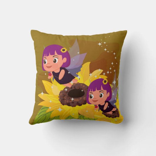 Coussin Jardin de fées Jeu d'oreiller (Verso)