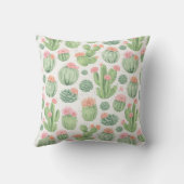 Coussin Jardin de Fleurs de Cactus (Verso)