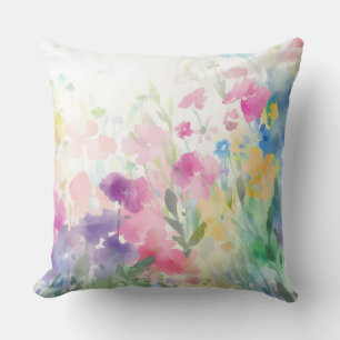 Coussin Jardin de fleurs d'été vintage