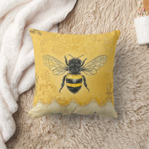 Coussin Jardin de fleurs sauvages à abeilles mellifères vi