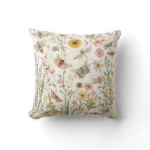 Jardin de fleurs sauvages papillons botaniques flo