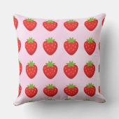 Coussin Jardin de fraises (Verso)