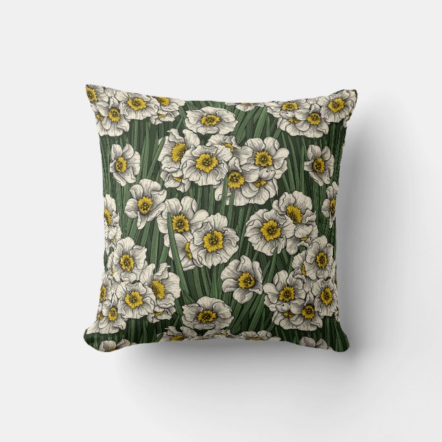 Coussin Jardin de la jonquille (Recto)