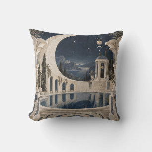 Coussin Jardin de la piscine à colonne ornementée en crois