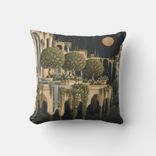 Coussin Jardin de la terrasse flottante au clair de lune