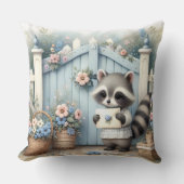 Coussin Jardin de lettres de Raton Pastel (Recto)