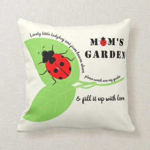 Coussin Jardin de maman Ladybug Carré Jeu d'oreiller