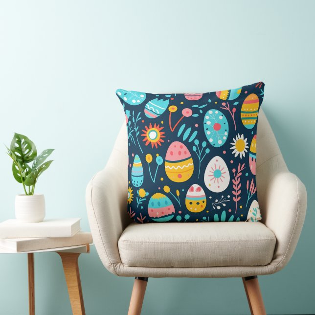Coussin Jardin de Pâques folklorique (Chaise)