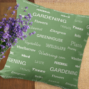 Coussin Jardin des mots Gardeners Amoureux de les jardins