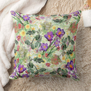 Coussin Jardin d'été fleuri