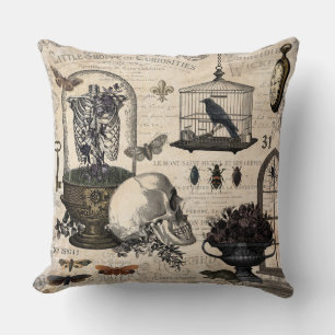Coussin Jardin d'Halloween Vintage