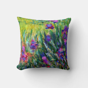 Coussin Jardin d'Iris à Giverny Claude Monet