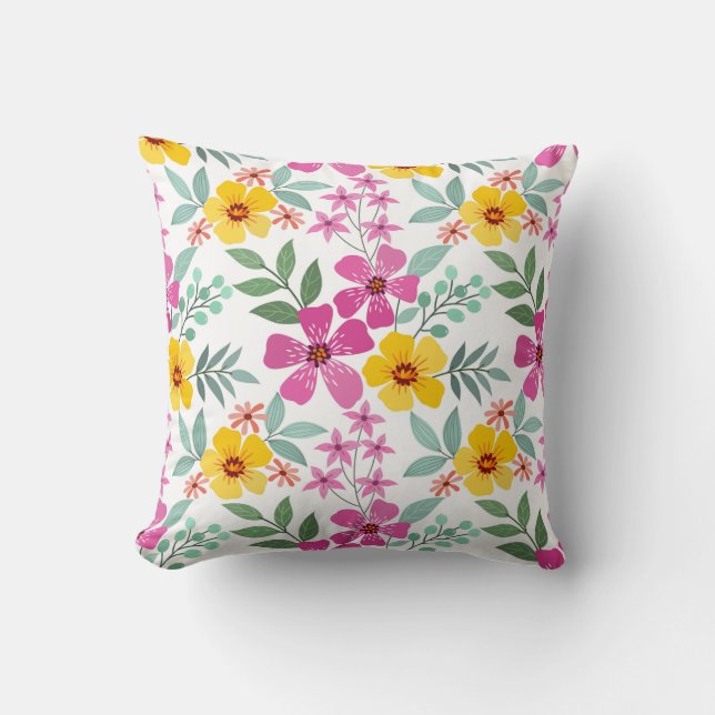 Coussin Jardin d'orchidées exquises (Recto)