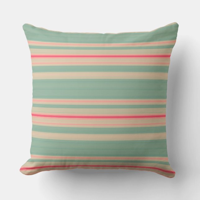 Coussin Jardin en bandes 03 (Recto)