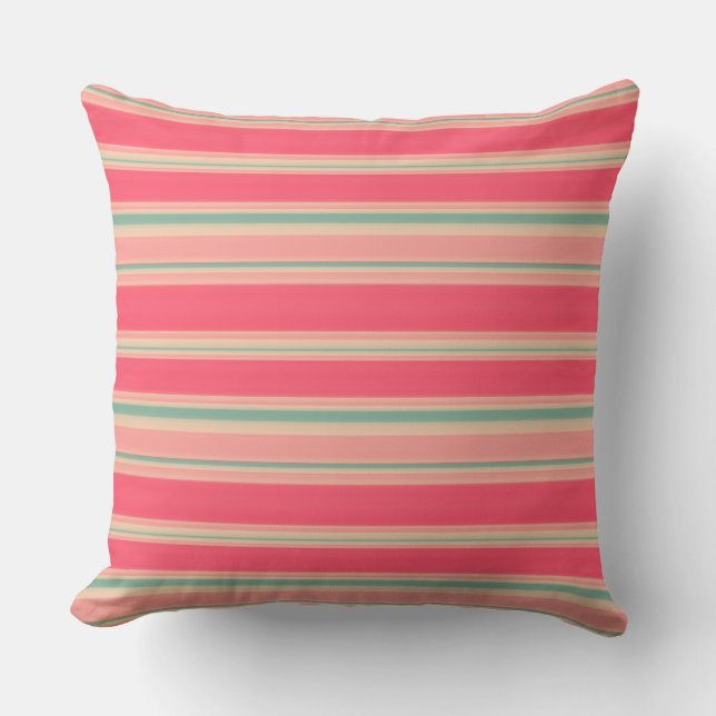 Coussin Jardin en bandes 04 (Recto)