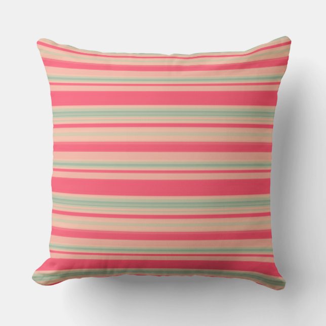 Coussin Jardin en bandes 05 (Recto)