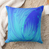 Coussin Jardin enchanté bleu Abstrait (Couverture)