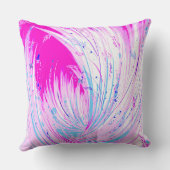 Coussin Jardin enchanté rose Abstrait (Verso)