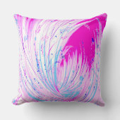 Coussin Jardin enchanté rose Abstrait (Recto)