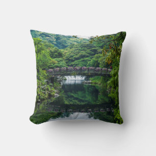 Coussin Jardin et pont coréens