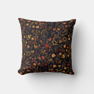 Coussin Jardin floral exotique de minuit
