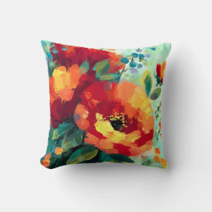 Coussin Jardin floral flamboyant